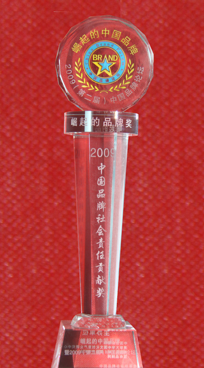 《2009中国品牌社会责任贡献奖》